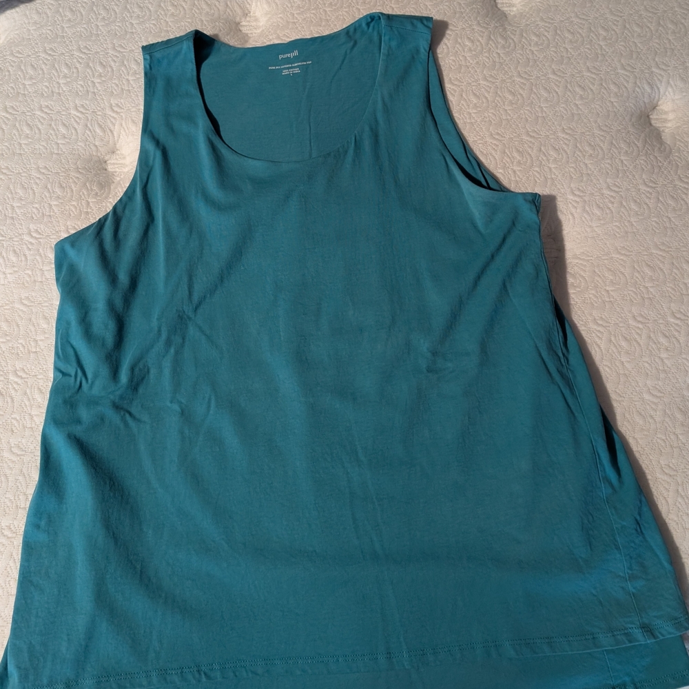 Teal Sleeveless Women's Top